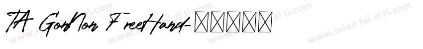 TA GonNon FreeHand字体转换